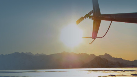 Scenic flight through the Alps with glacier landing