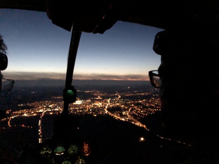 Cockpit Nachtflug